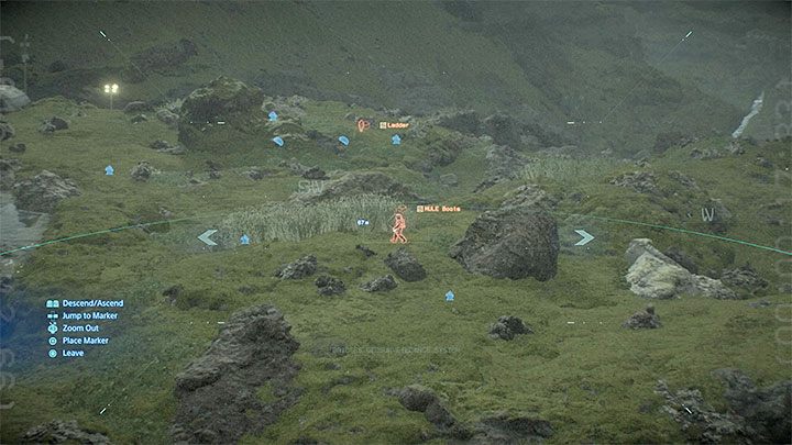 Zanim zbliżysz się do obozu MUŁ-ów warto wykonać rekonesans żeby ustalić ich położenie - Jak po cichu eliminować wrogów w Death Stranding? - Death Stranding - poradnik do gry