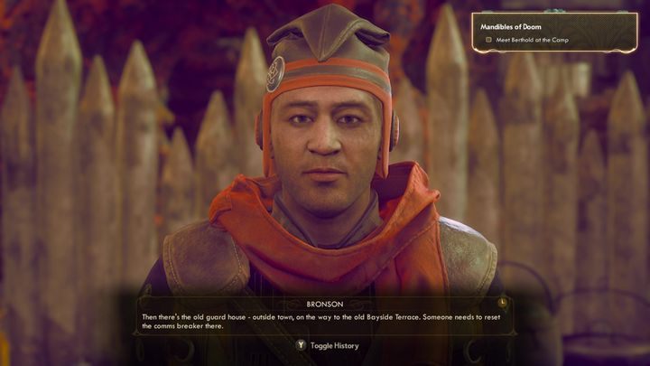 Zadanie to aktywujesz, jeśli porozmawiasz z Bronsonem na Bursztynowych Wyżynach - Prace dorywcze | Misja poboczna w The Outer Worlds - The Outer Worlds - poradnik do gry