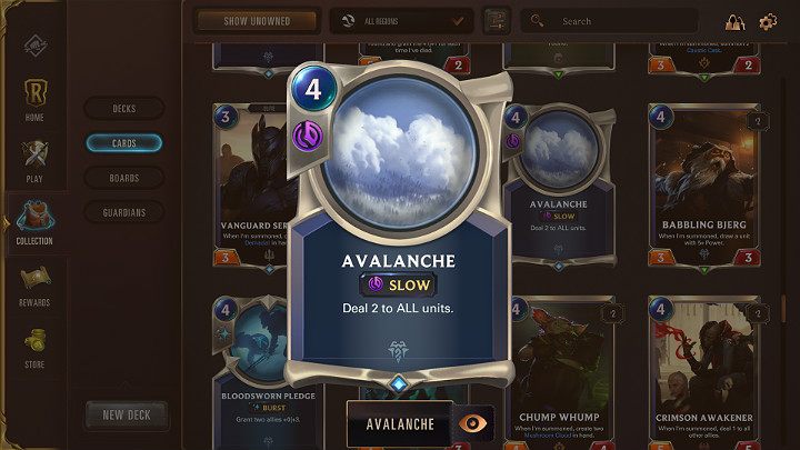 Zaklęcia typu Slow są powolne - oznacza to, że ich efekt nie jest wywoływany od razu i potrzebują turę na przetworzenie - Zaklęcia w Legends of Runeterra - Legends of Runeterra - poradnik do gry