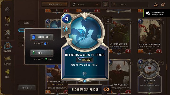 Zaklęcia typu Burst są najszybsze, a ich efekt wywoływany jest w trybie natychmiastowym - Zaklęcia w Legends of Runeterra - Legends of Runeterra - poradnik do gry