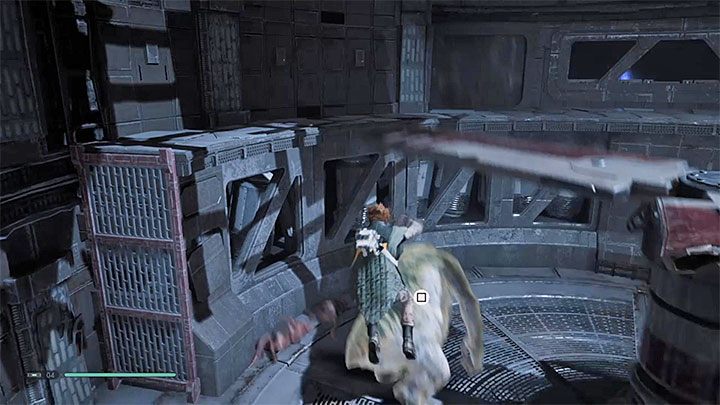 Pojedynek najlepiej rozpocząć wykonując na bossie atak z powietrza - Rabid Jotaz (planeta Zeffo) | Boss w Jedi Upadły Zakon / Fallen Order - Star Wars Jedi Fallen Order - poradnik do gry
