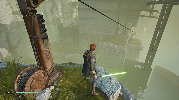 Począwszy od tego miejsca możesz swobodnie korzystać z holomapy - Rozdział 1 Bogano - solucja Jedi Upadły zakon / Fallen Order - Star Wars Jedi Fallen Order - poradnik do gry