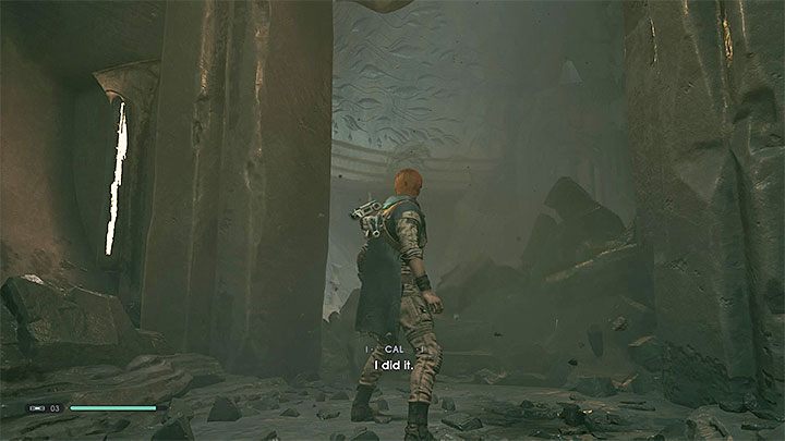 Znajdziesz się w dużym korytarzu - Rozdział 2 Grobowiec Eilram - solucja Jedi Upadły zakon / Fallen Order - Star Wars Jedi Fallen Order - poradnik do gry