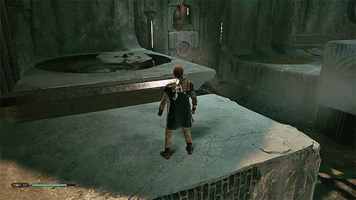 Przebij się do pomieszczenia z wiszącym ładunkiem z trzecią sferą - Rozdział 2 Grobowiec Eilram - solucja Jedi Upadły zakon / Fallen Order - Star Wars Jedi Fallen Order - poradnik do gry