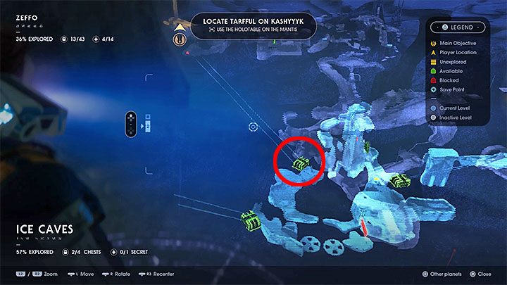 Pełna eksploracja lodowych jaskiń nie jest obowiązkowa - Rozdział 2 Grobowiec Eilram - solucja Jedi Upadły zakon / Fallen Order - Star Wars Jedi Fallen Order - poradnik do gry