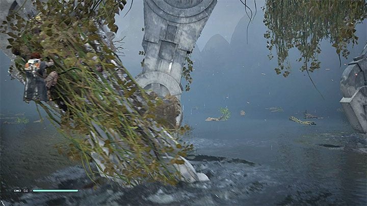 Zacznij płynąć w stronę najbliższej maszyny AT-AT - Rozdział 3 Kashyyyk - solucja Jedi Upadły zakon / Fallen Order - Star Wars Jedi Fallen Order - poradnik do gry