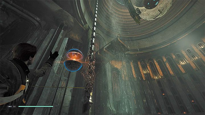 Rzuć lampionem w pokazane na obrazku konary - Rozdział 3 Grobowiec Miktrulla - solucja Jedi Upadły zakon / Fallen Order - Star Wars Jedi Fallen Order - poradnik do gry