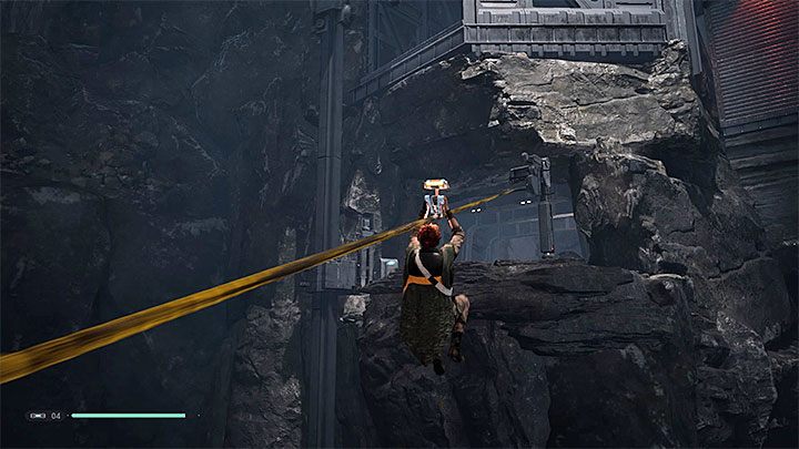 Możesz od razu przetestować nowe ulepszenie - silnik pozwala wjeżdżać po linkach na wyższe poziomy - Rozdział 3 Powrót na Zeffo - solucja Jedi Upadły zakon / Fallen Order - Star Wars Jedi Fallen Order - poradnik do gry