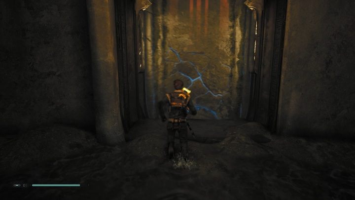 Ponownie, kolejne przejście, znajdziesz za zniszczoną ścianą - Tomb of Miktrull | Grobowce w Jedi Upadły zakon / Fallen Order - Star Wars Jedi Fallen Order - poradnik do gry