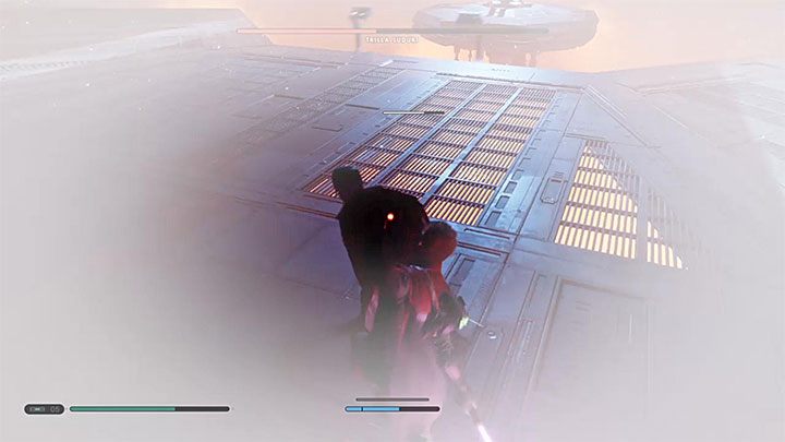 Przeciwniczka dysponuje wieloma unikalnymi atakami - Rozdział 6 Fortress Inquisitorius - finał - solucja Jedi Upadły zakon - Star Wars Jedi Fallen Order - poradnik do gry