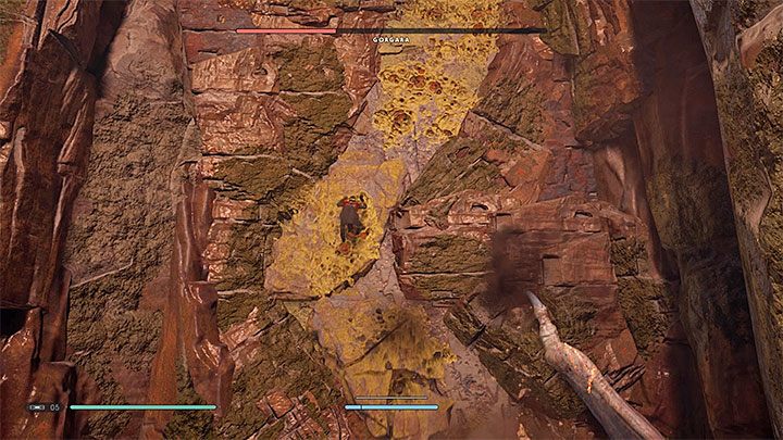 Gorgara ponownie pojawi się po rozpoczęciu wspinaczki po żółtej ścianie - Rozdział 5 Gorgara i Grobowiec Kujeta - solucja Jedi Upadły zakon / Fallen Order - Star Wars Jedi Fallen Order - poradnik do gry