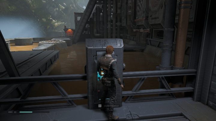 Mechanizm znajduje się po lewej stronie pomieszczenia, na lewej ścianie - Jak ustawić mechanizm na Kashyyyk w Jedi Upadły zakon / Fallen Order? - Star Wars Jedi Fallen Order - poradnik do gry