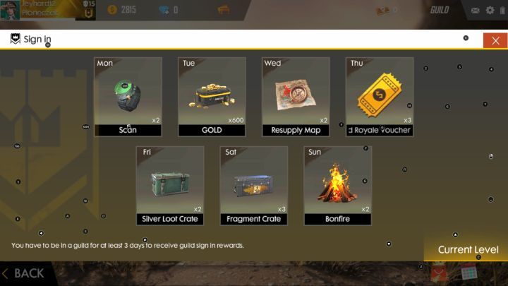 Awansowanie gildii na wyższy poziom wiąże się z licznymi nagrodami dla wszystkich jej członków. - Gildia | Garena Free Fire - Garena Free Fire - poradnik do gry