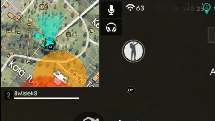 Najlepiej trzymać się z dala od stref zabarwionych na pomarańczowo. - Porady ogólne do Garena Free Fire - Garena Free Fire - poradnik do gry
