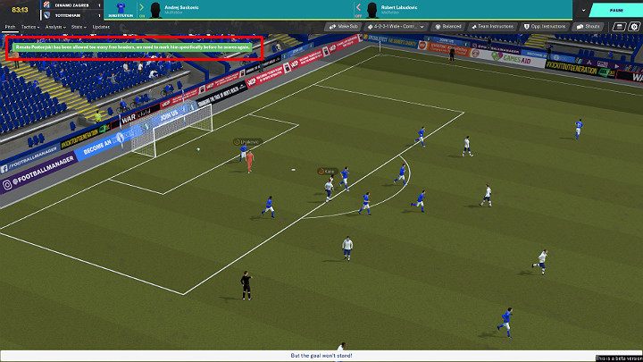 Twoi asystenci uważnie oglądają całe spotkanie i robią dokładne notatki - Mecz w Football Manager 2020 - Football Manager 2020 - poradnik do gry