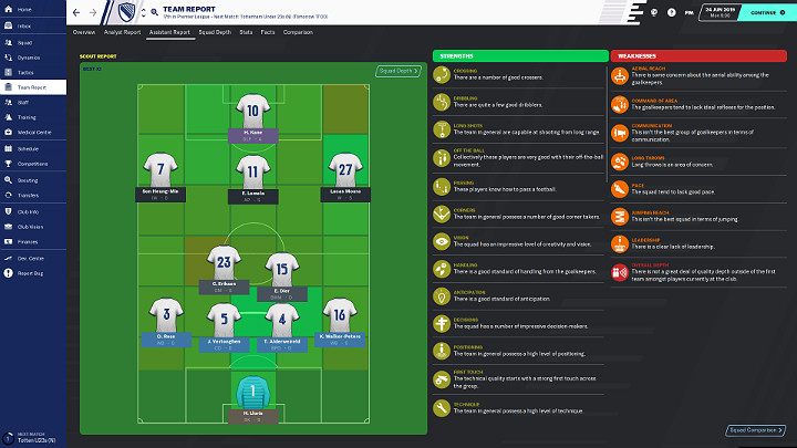 1 - Krok 4 - Zapoznaj się z raportem drużyny | Football Manager 2020 - Football Manager 2020 - poradnik do gry