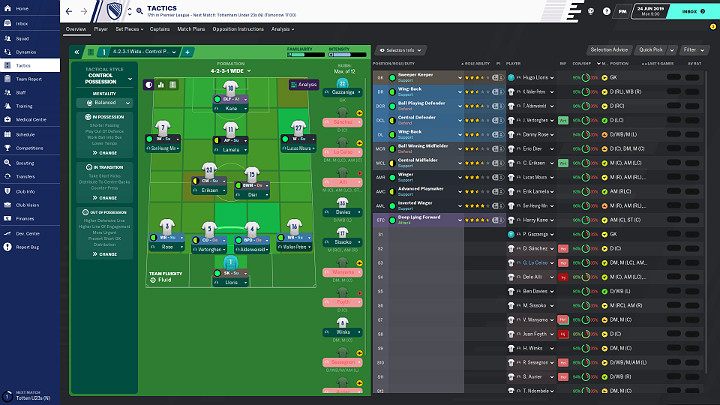 1 - Krok 7 - Pierwsza taktyka | Football Manager 2020 - Football Manager 2020 - poradnik do gry