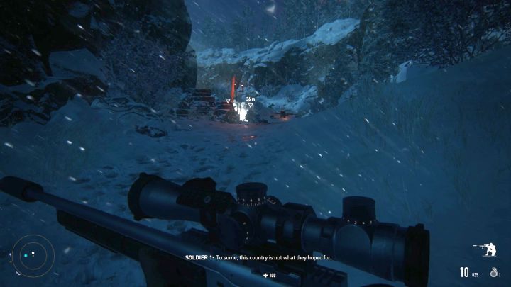 Grupka wrogów, którą spotkasz przy południowym wejściu do placówki. - Góry Ałtaj (Altai Mountains) | Solucja Sniper Ghost Warrior Contracts - Sniper Ghost Warrior Contracts - poradnik do gry