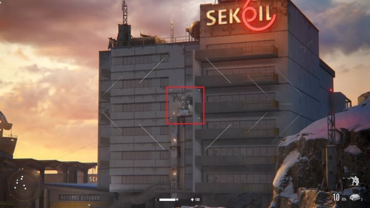 Snajper kryje się w tym miejscu - zapamiętaj je, gdyż niedługo się tam udasz. - Port Kołczaka (Kolchak Harbor) | Solucja Sniper Ghost Warrior Contracts - Sniper Ghost Warrior Contracts - poradnik do gry