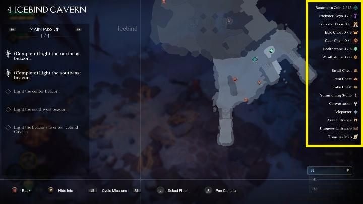 W prawej części mapy jest legenda - Darksiders Genesis: Mapa - jak wygląda? - Darksiders Genesis - poradnik do gry