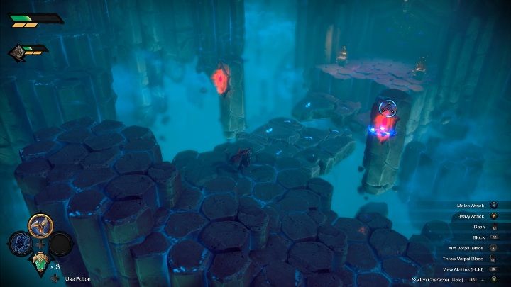 Aby otworzyć większość przejść w grze wystarczy odpowiednio rzucić vortal blade - Darksiders Genesis: Świat gry - jak się poruszać? - Darksiders Genesis - poradnik do gry