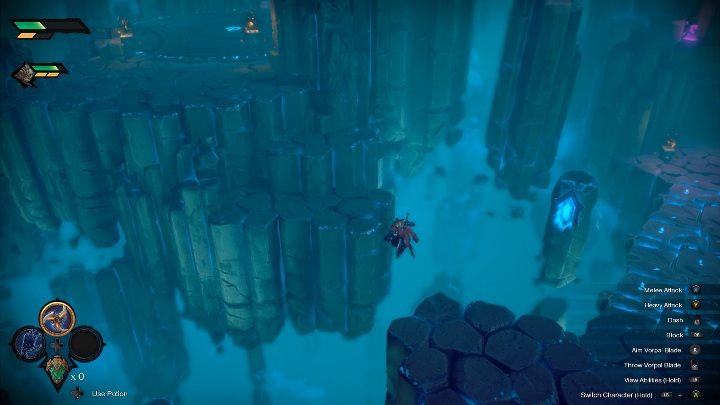 Każdy skok w przepaść zabiera Ci określoną, ale niewielką, ilość punktów zdrowia - Darksiders Genesis: Śmierć bohatera - co się dzieje po niej? - Darksiders Genesis - poradnik do gry