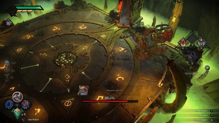 Szybkim atakiem bossa jest również wymachiwanie trójzębem - Darksiders Genesis: Belial boss - rozdział 9, walka - Darksiders Genesis - poradnik do gry