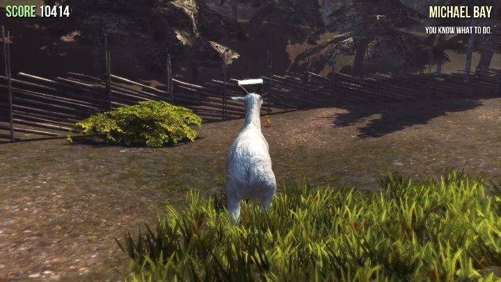 W miejscu, w którym ludzie obserwują arenę do walki, znajdziesz posąg - Posągi kóz w Goat Simulator - Goat Simulator - poradnik do gry
