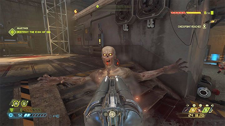 Hak aktywuje się przytrzymując przycisk alternatywnego ataku z użyciem broni - w wersjach na konsole jest to lewy trigger - Doom Eternal: Hak z łańcuchem - jak go używać? - Doom Eternal - poradnik do gry