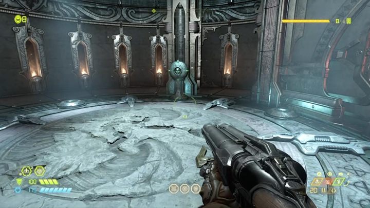 Rusz drogą przed siebie - po drodze znajdziesz trochę wpisów do kodeksu, wraz z opisem historii planety i miejsca do którego zmierzasz - Doom Eternal: Strażnik Jeden (Sentinel Prime) solucja, opis przejścia - Doom Eternal - poradnik do gry