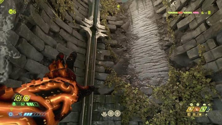 Po walce wyjdź na powierzchnię, przechodząc korytarzami i wspinając się po ścianie - Doom Eternal: Taras Nabad solucja, opis przejścia - Doom Eternal - poradnik do gry