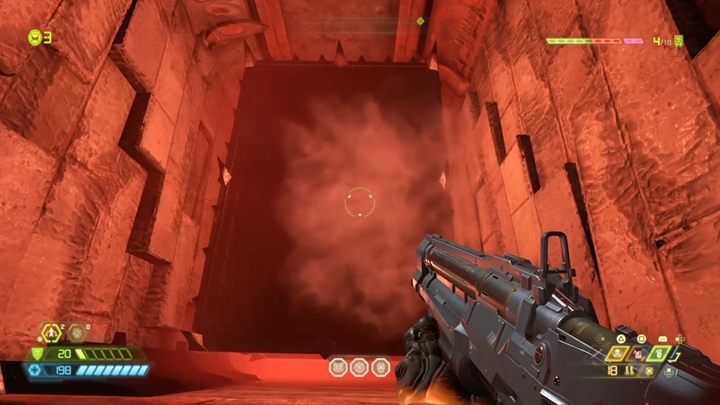 Wejdź na górę i przejdź dalej korytarzami, walcząc i wspinając się po ścianach - Doom Eternal: Nekravol 1 solucja, opis przejścia - Doom Eternal - poradnik do gry
