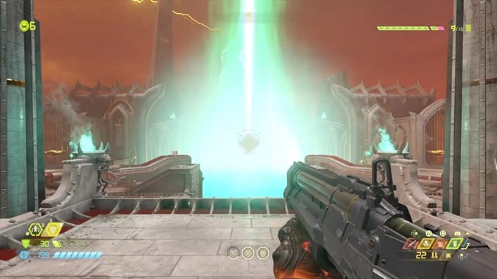 Po walce stań na zielony znacznik i zniszcz łańcuchy - Doom Eternal: Nekravol 2 solucja, opis przejścia - Doom Eternal - poradnik do gry