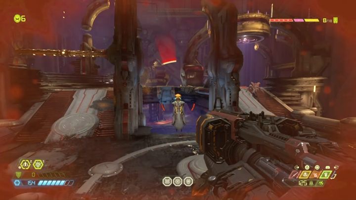 W środku naciśnij na przycisk i przeleć przez drzwi - Doom Eternal: Urdak solucja, opis przejścia - Doom Eternal - poradnik do gry