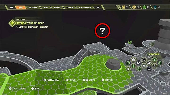 Pytajnik, o którym mowa jest pokazywany na mapie Fortecy Zagłady jako bardzo wysoko zawieszony - Doom Eternal: Pytajnik w Fortecy - jak dotrzeć? - Doom Eternal - poradnik do gry