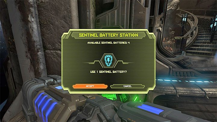 Rozwiązaniem problemu braku dostępu do nowych strojów jest zużywanie baterii Strażnika (Sentinel Battery) - Doom Eternal: Wygląd bohatera - jak zmienić? - Doom Eternal - poradnik do gry