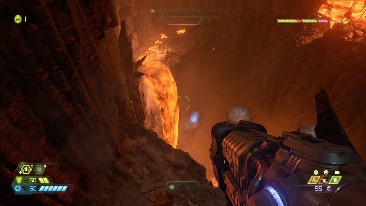 Zazwyczaj znajdźki znajdują się pod wodospadami - Doom Eternal: Exultia | Mapa sekretów, znajdźki - Doom Eternal - poradnik do gry