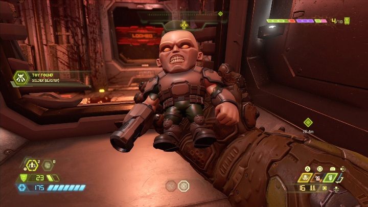 Pamiętaj, aby przed zdobyciem figurki zniszczyć przeciwników - Doom Eternal: Baza kultystów | Mapa sekretów, znajdźki - Doom Eternal - poradnik do gry