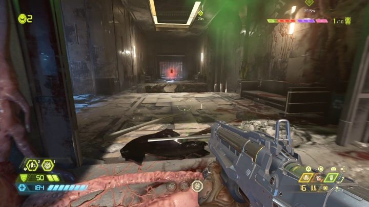 Wykonując zadanie fabularne wejdziesz do zniszczonego budynku - Doom Eternal: Supergniazdo juchy | Mapa sekretów, znajdźki - Doom Eternal - poradnik do gry