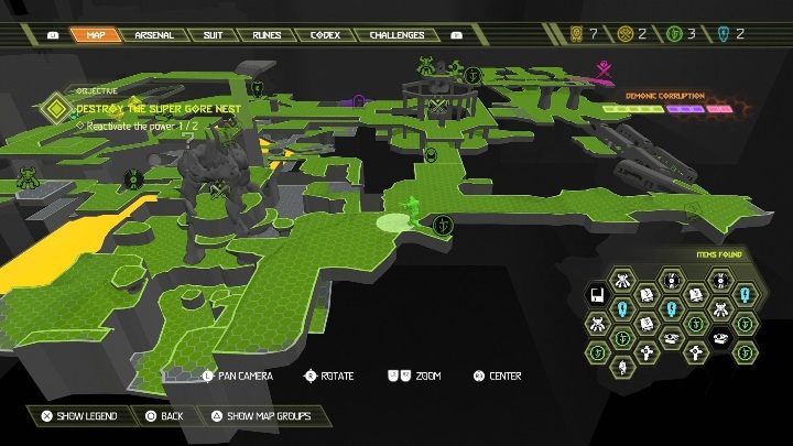 Po zdobyciu dodatkowego serca, znajdującego się na podniesieniu stworzonym z mięśni potwora, otworzy Ci się przejście do sekretu - Doom Eternal: Supergniazdo juchy | Mapa sekretów, znajdźki - Doom Eternal - poradnik do gry