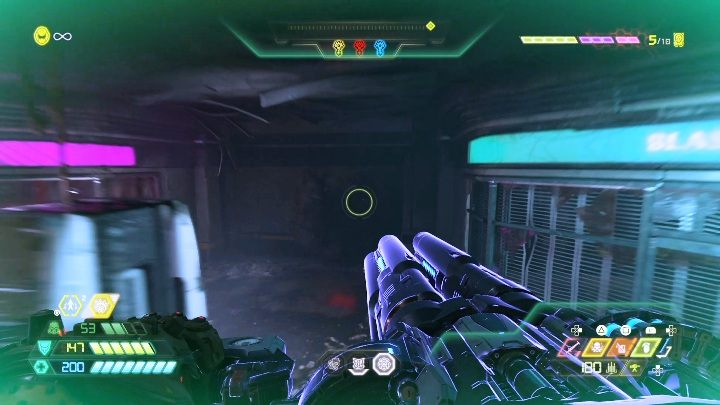 To dodatkowe serce zobaczysz od razu po wejściu na poziom jednak zdobyć możesz je dopiero po znalezieniu wszelkich kluczy - Doom Eternal: Supergniazdo juchy | Mapa sekretów, znajdźki - Doom Eternal - poradnik do gry