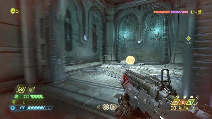 Token do ulepszania broni znajdziesz na arenie, na której walczysz z przeciwnikami - Doom Eternal: Taras Nabad | Mapa sekretów, znajdźki - Doom Eternal - poradnik do gry