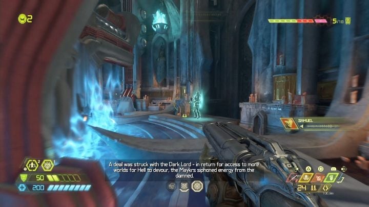 Ten sekret znajduje się po przeciwnej stronie od wejścia do lokacji, za ogromnym mechanizmem - Doom Eternal: Nekravol 2 | Mapa sekretów, znajdźki - Doom Eternal - poradnik do gry