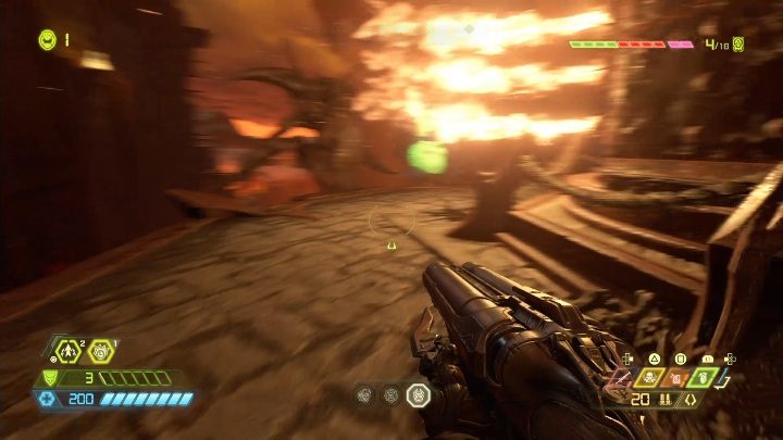 Wykorzystując wyrzutnię wskocz na najbliżej ułożoną platformę - Doom Eternal: Nekravol 2 | Mapa sekretów, znajdźki - Doom Eternal - poradnik do gry
