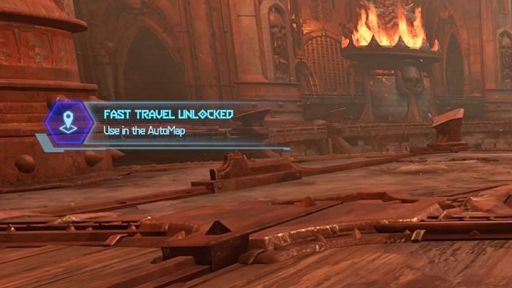 Szybka podróż jest odblokowywana automatycznie niedługo przed zakończeniem etapu - Doom Eternal: Szybka podróż - jak korzystać? - Doom Eternal - poradnik do gry