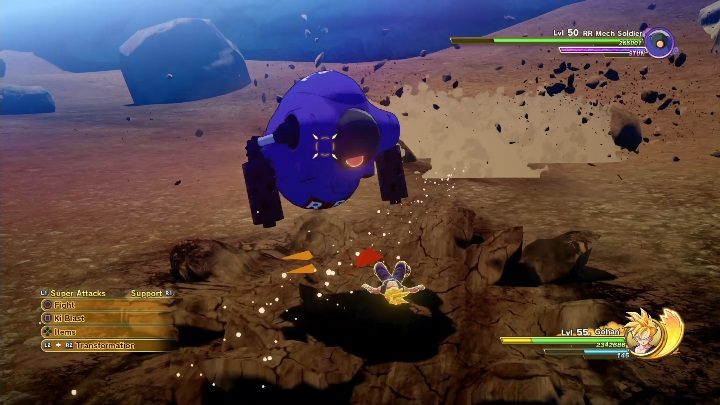 Gdy podniesiesz phantom Sand zaatakują Cię przeciwnicy - Odnowienie Komnaty Ducha i Czasu | Dragon Ball Z Kakarot - misja poboczna - Dragon Ball Z Kakarot - poradnik do gry