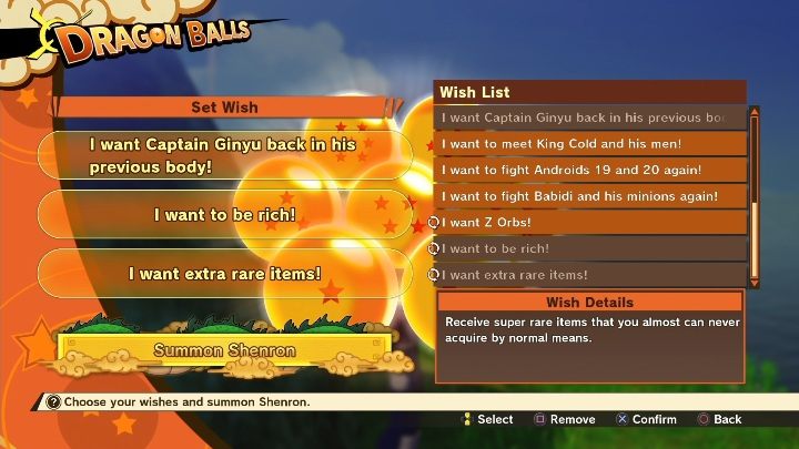 Po zebraniu wszystkich kul możesz złożyć życzenie - Wskrzeszaniem przeciwników | Dragon Ball Z Kakarot - misje poboczne - Dragon Ball Z Kakarot - poradnik do gry