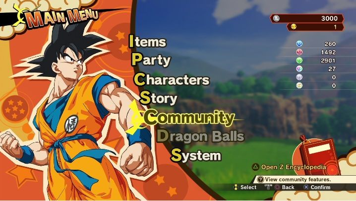Opcja ta jest dostępna w menu, musisz jedynie wybrać opcję społeczność - Społeczność w Dragon Ball Z Kakarot - Dragon Ball Z Kakarot - poradnik do gry