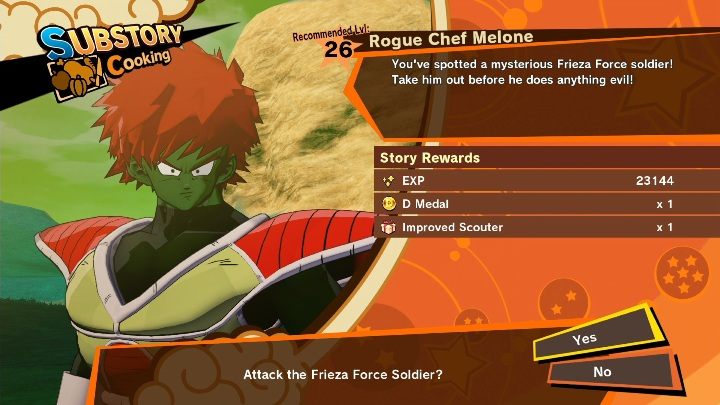 Ramy czasowe: Od Zły Imperator Frizer - Odcinek 6: Magiczne słowa - Odcinek 6: Przerażający imperator - Melone, kucharski samouk | Dragon Ball Z Kakarot - misja poboczna - Dragon Ball Z Kakarot - poradnik do gry