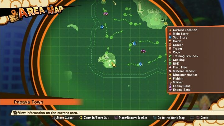 Dodatkowe opowieść oznaczone są na mapie niebieską ikonką - Porady na start w DBZ Kakarot - Dragon Ball Z Kakarot - poradnik do gry